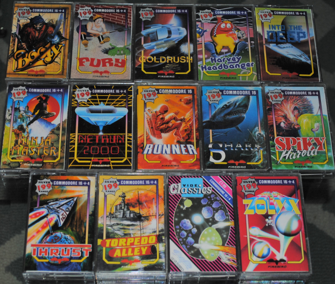Firebird games for the Commodore 16 and Plus 4 series